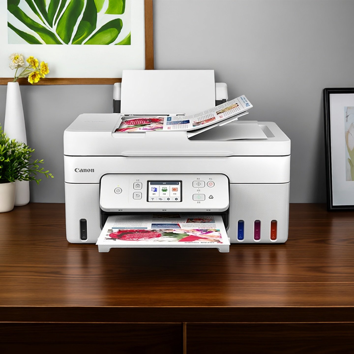 佳能g4881彩色喷墨原装连供打印机一体机复印无线办公室自动双面