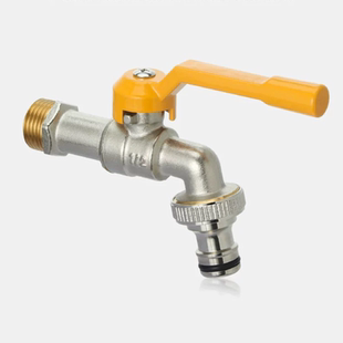 全铜4分6分进水口单冷花园水龙头户外防冻裂大流量球阀芯浇花卫浴