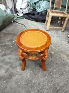 藤椅 藤木结构虎脚椅