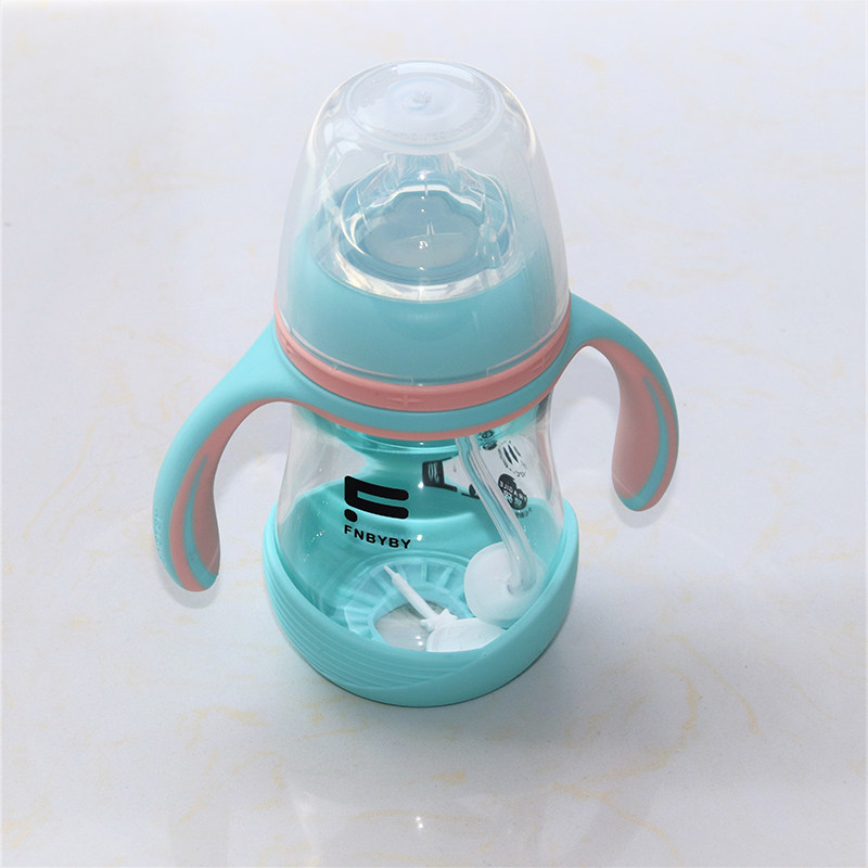 菲尼贝贝新生儿宝宝高硼硅玻璃奶瓶150ml180ml宽口径防呛防胀气