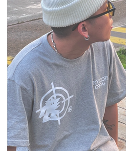 宽松短袖 印花T恤男士 上衣 型原创街头个性 280G小领口纯棉boxy版