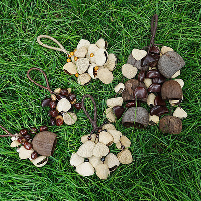 果壳挂件包挂印尼进口果壳实风铃伴奏铃音疗乐器