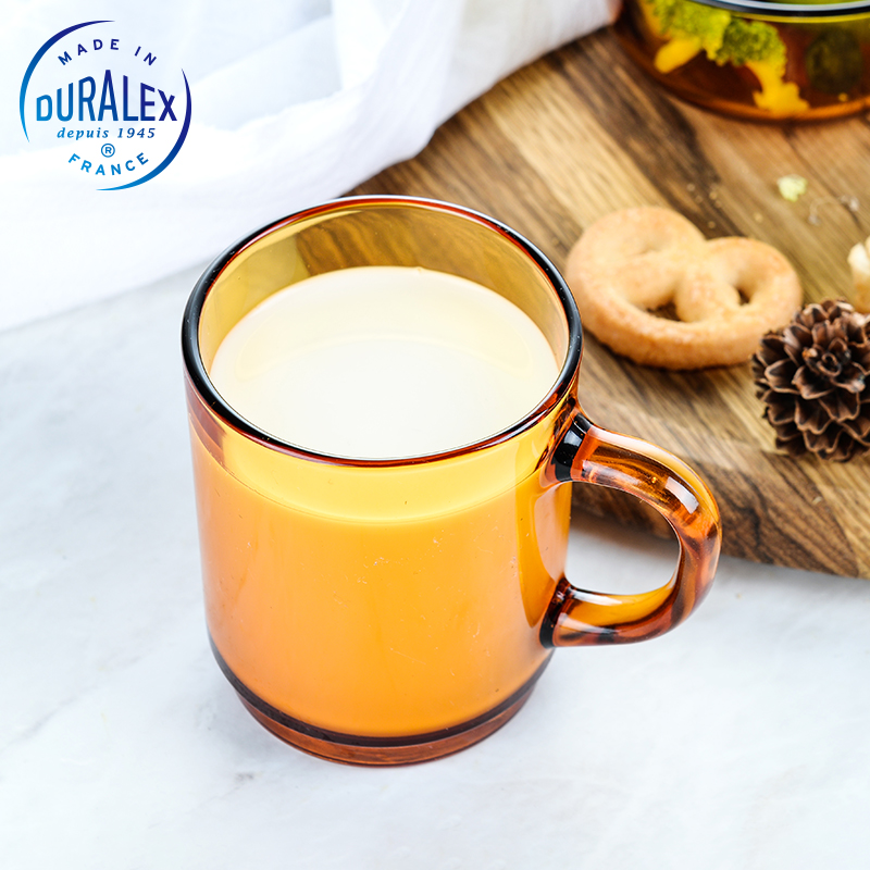 单只装牛奶杯法国进口果汁耐高温
