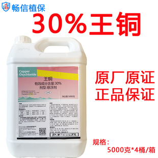 正品30%王铜悬浮剂柑橘树溃疡病软腐病正牌农药杀菌剂5kg大包装