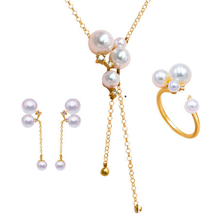 ˼ÎÞа»¨¼Þ ×êʯ18K½ðÈÕ±¾akoyaÕäÖ黨¼Þ½á»éËÍÀñÅ®ÏîÁ´¶ú¶¤½äÖ¸