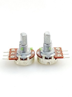 16型WTH148 B5KB10KB20K单联3脚D轴半轴功放音响音箱音量电位器