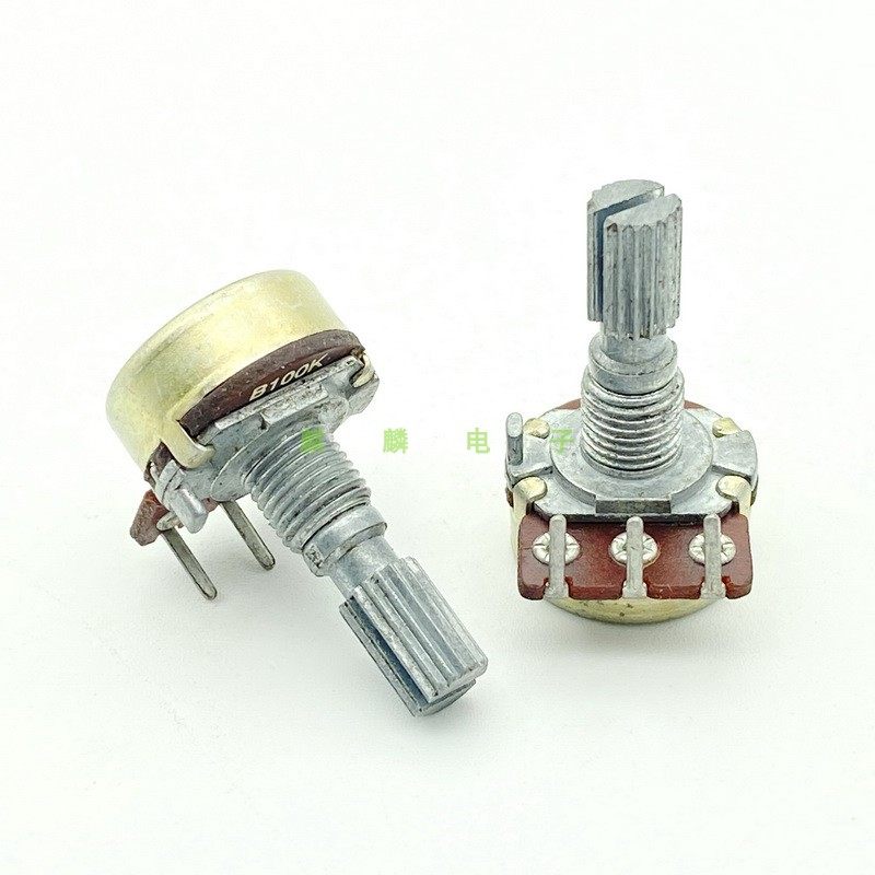 台湾Alpha 16型B100K内弯脚3脚单联带中点功放音箱音量平衡电位器,电子元器件市场,电位器,淘宝优惠券,粉丝福利购,淘宝优惠卷