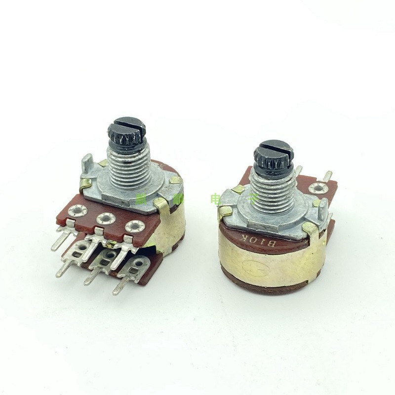 HT可调电阻B10310mm轴长6脚双联