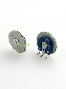 日本TBM拨盘齿轮电位器3脚单联A10K 15*1.3mm收音机音量拍一发5个