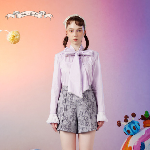 CFD3A203 高级感大蝴蝶结绑带衬衫 2005T 新款 CHARFEN朝峰秋季