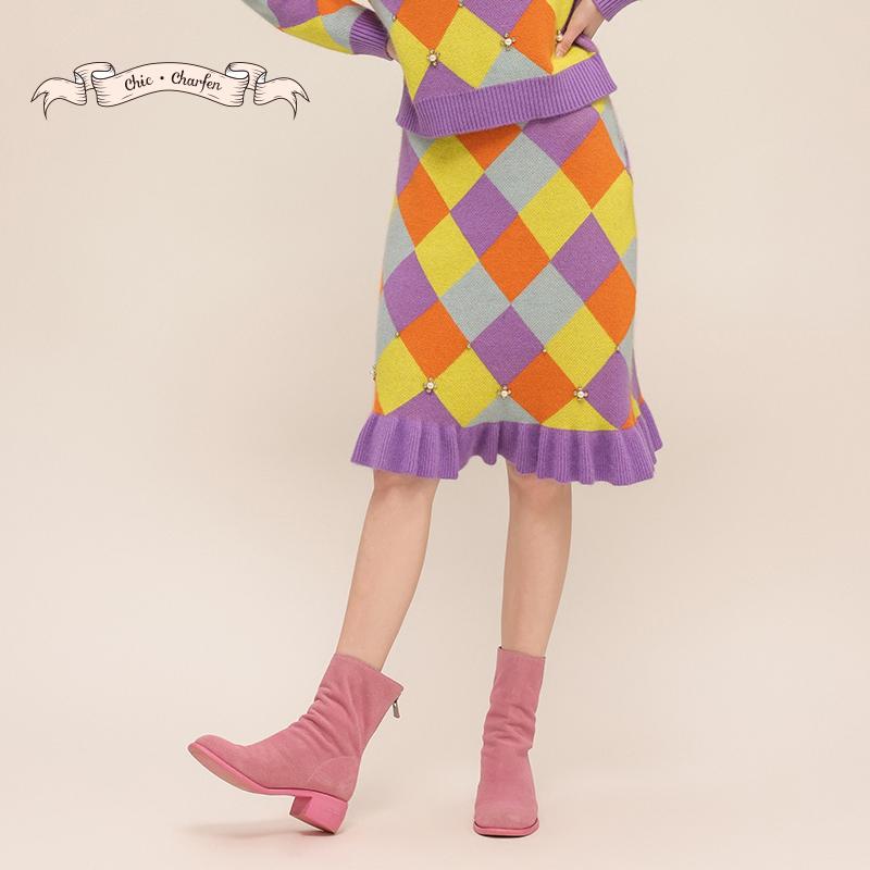 CHARFEN时尚设计感冬季半身裙