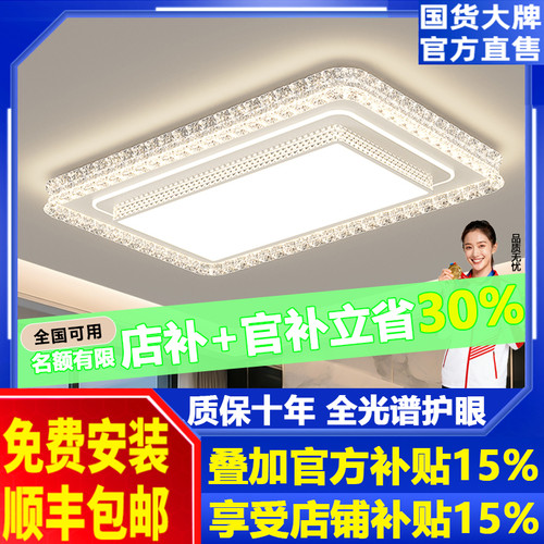天鹅湖客厅灯轻奢高级感意式极简长方形吸顶灯2026年新款全屋套餐
