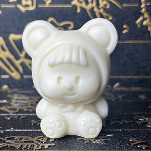 象牙果雕刻可爱草莓娃娃5.6*4*3.8cm家居客厅桌面木质工艺品摆件