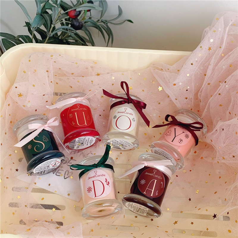 出口外当玻璃罐装持久香氛客厅卧室摆件装饰香薰蜡烛50g