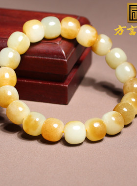 2025封神之作和田玉新疆且末料细润糖白玉10mm老型珠高级感手串A6