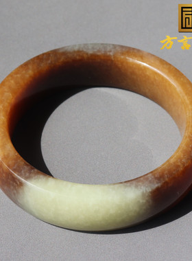 且末料红糖白玉正装镯