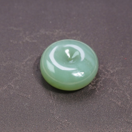 俄罗斯老坑粉青碧玉平安扣吊坠