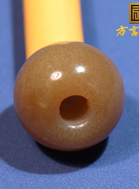 方言精品和田玉放漏新疆且末老坑料油润糖玉桶珠DIY小配饰挂件O2