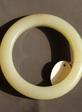 方言和田玉收藏级大漏回馈方言新疆若羌高润细腻黄口料56mm手镯A8