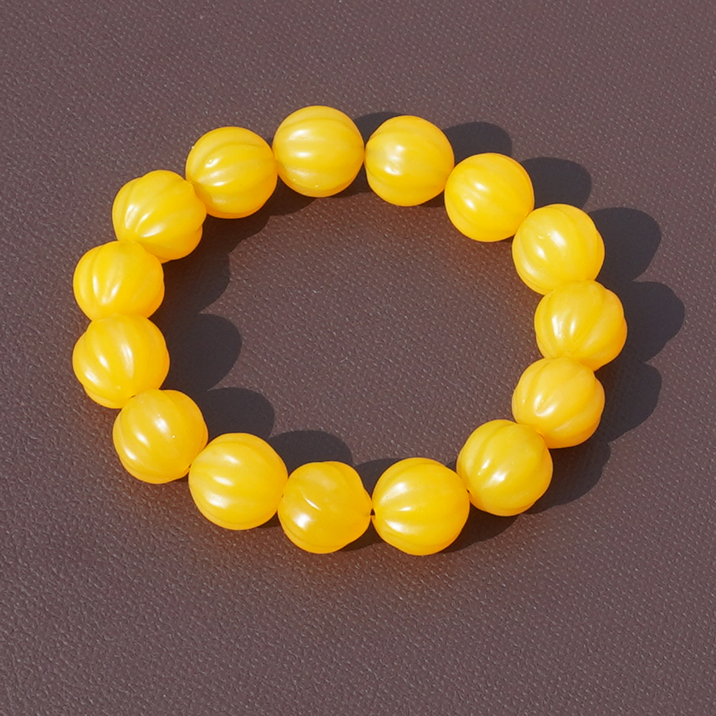 鸡方言油黄南瓜纹老玛瑙精美手串