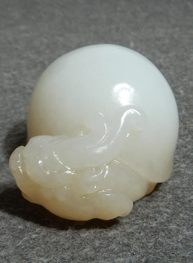 和田玉珍藏级新疆细腻油糯且末料蜂蜜水糖白玉龙龟吊坠挂件P