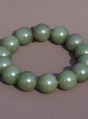 方言新疆沙枣青籽料细无结构手串