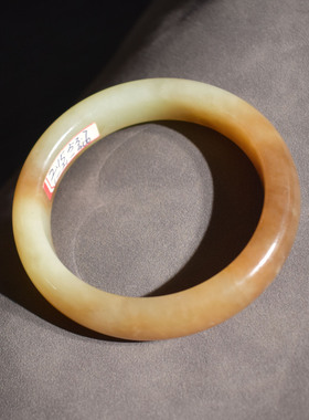 方言和田玉特惠精品新疆且末料糖白玉油润细腻内径54mm手镯子R1