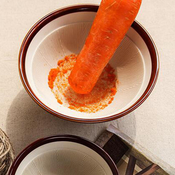 大号研磨碗陶瓷研磨器捣蒜碗面膜菜泥肉泥米糊宝宝婴儿辅食研磨器