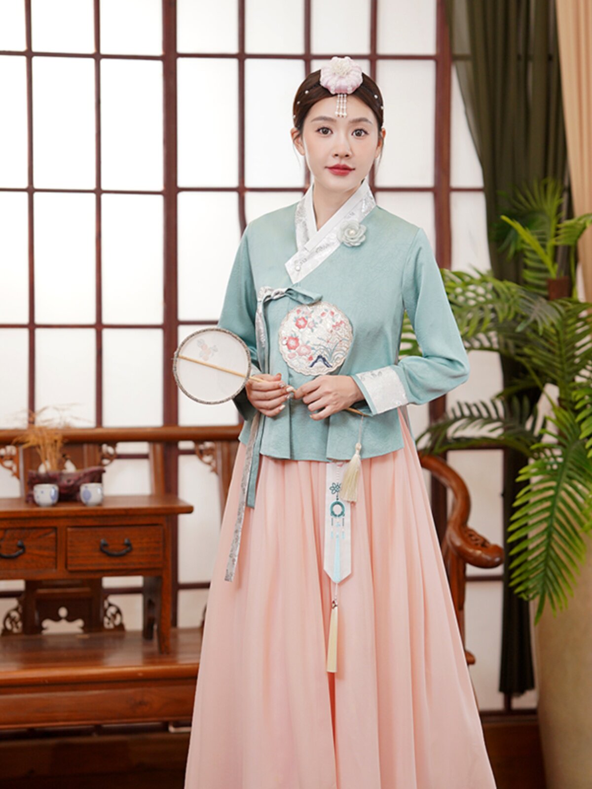 韩服朝鲜女传统延吉日常结婚拍照写真高档古典舞蹈舞台演出服新款