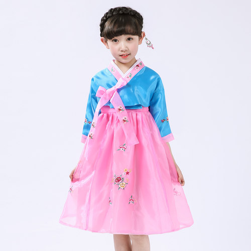 挚雏女童民族风朝鲜套装演出服
