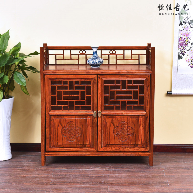 明清仿古中式南榆木储物柜