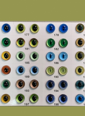 手工羊毛毡仿眼猫眼珠配件动物眼珠diy动物瞳孔新款实用176-199号