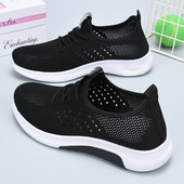 老北京布鞋 镂空运动鞋 女新款 轻便网鞋 百搭休闲 透气平底妈妈鞋 夏季