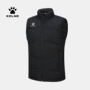 Kelme 卡尔 美 nam xuống vest chính thức mới thể thao đứng cổ áo không tay áo ấm - Áo thể thao áo khoác the thao nam adidas