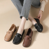 新款 真皮软底妈妈鞋 中年皮鞋 2025秋季 子单鞋 舒适中老年不累脚女鞋