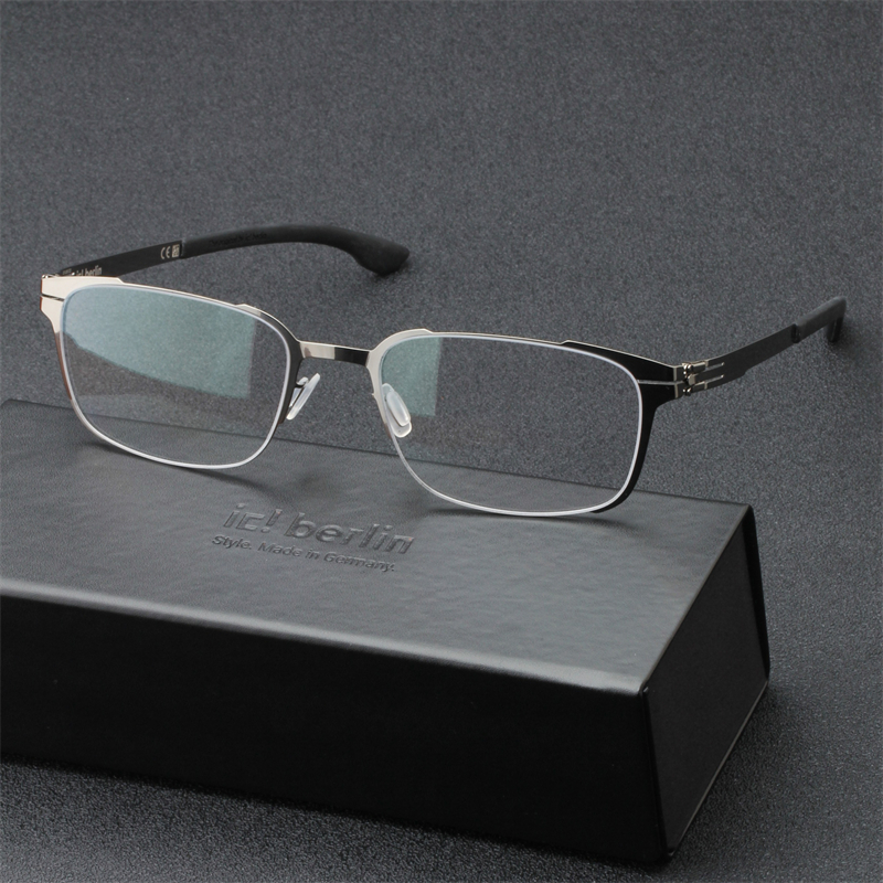 【25新款】IC! BERLIN艾晰柏林无螺丝眼镜框方框近视眼镜架Remy