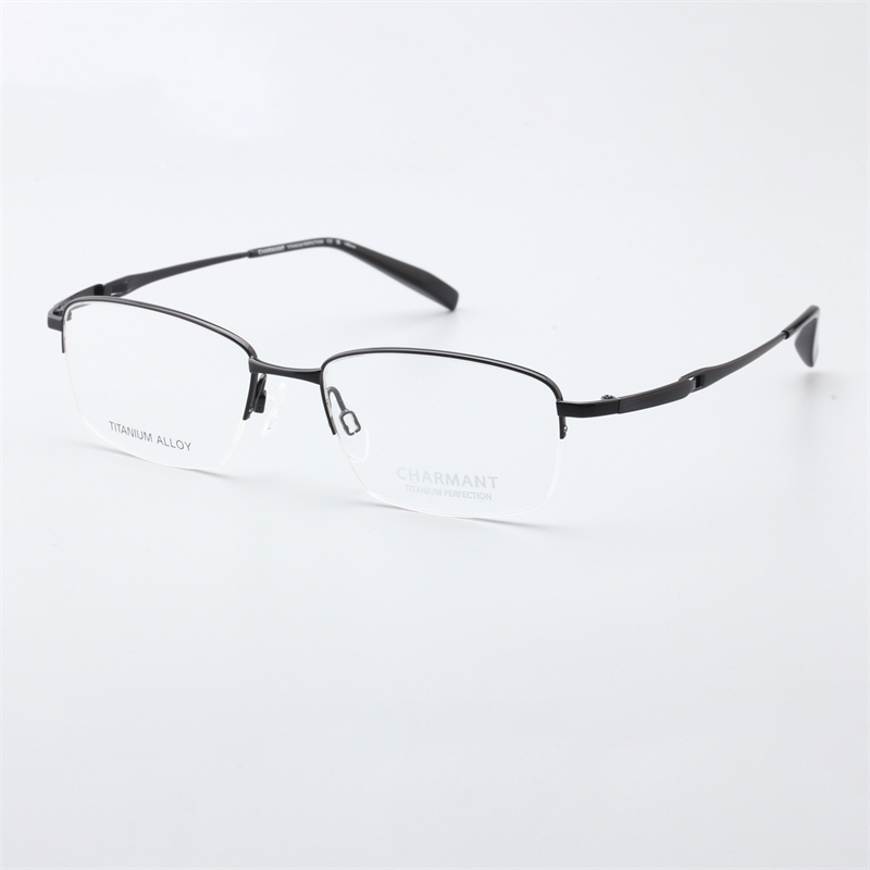 品牌特价眼镜架半框男商务