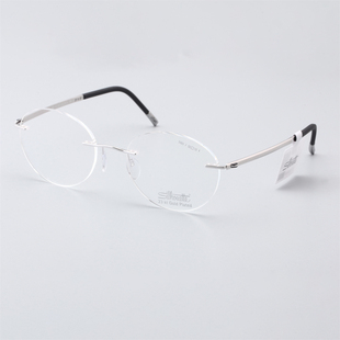 诗乐/Silhouette 圆形无框眼镜架可配近视女款眼镜镜架 5469
