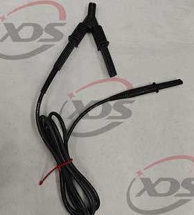 波兰索耐Sonel 15kV屏蔽测试线3米黑色CAT IV 1000V带鳄鱼夹