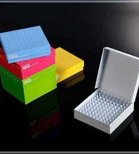 90-8381巴罗克蓝色81格3英寸ID-COLOR纸冻存盒 盒体有数字字母标