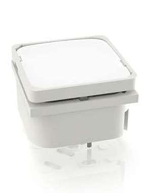 RAFI 3.14.001.501/0000 白色触觉开关 1NO 100mA 19.05mm 面板安