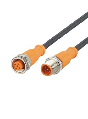 IFM EVC059 易福门 公头单向 M12 转母头 M12 传感器 执行器线 5