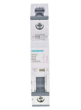 Siemens 5SY6116-6 西门子Sentron 5SY6 MCB 1P 16A Curve B 230V