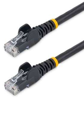 Startech N6PATC2MBK 星科 2M Cat6 黑色 RJ45 转公头 RJ45 公头