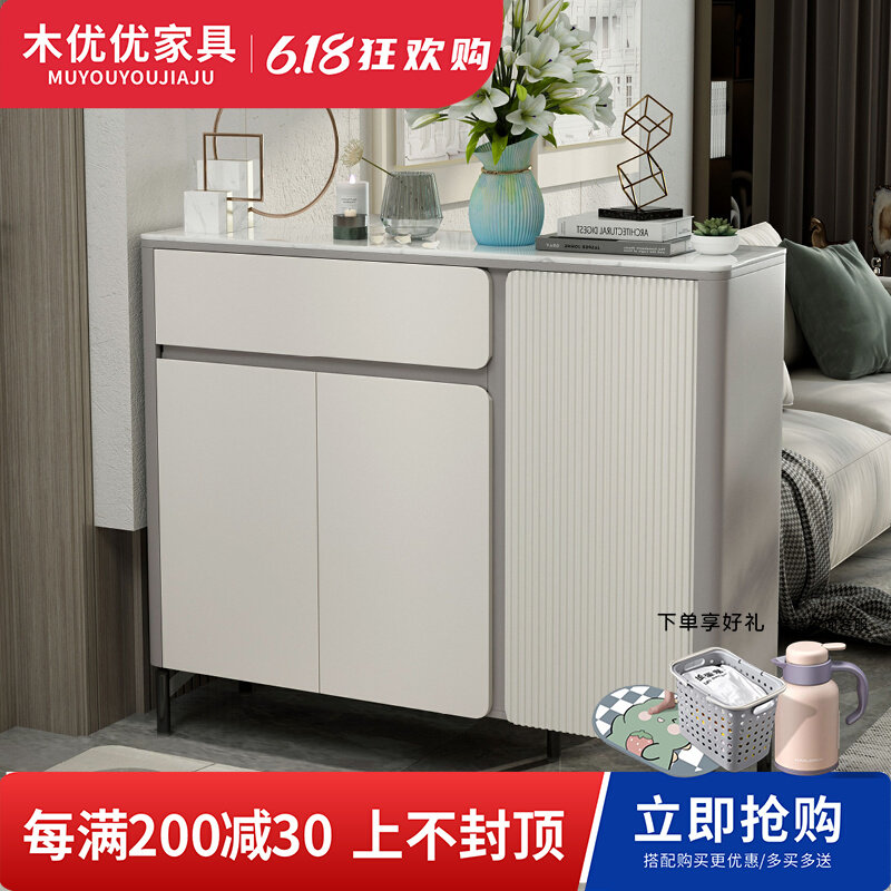 双面鞋柜家用门口大容量玄关柜入户楼道阳台有门储物柜门外收纳柜
