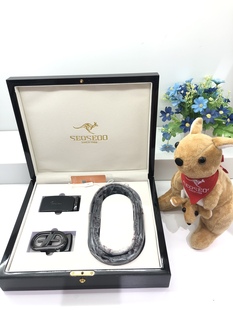 SEOSEOO袋鼠男士皮带真皮高档自动扣裤带商务纯头层牛皮正品腰带