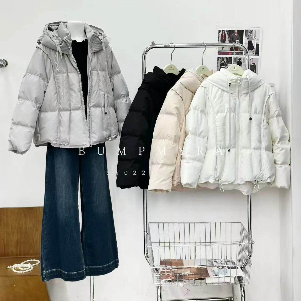 022胖淼淼2026冬新款大码女装显瘦羽绒服遮肉百搭羽绒衣时尚连帽