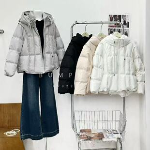 022胖淼淼2026冬新款大码女装显瘦羽绒服遮肉百搭羽绒衣时尚连帽
