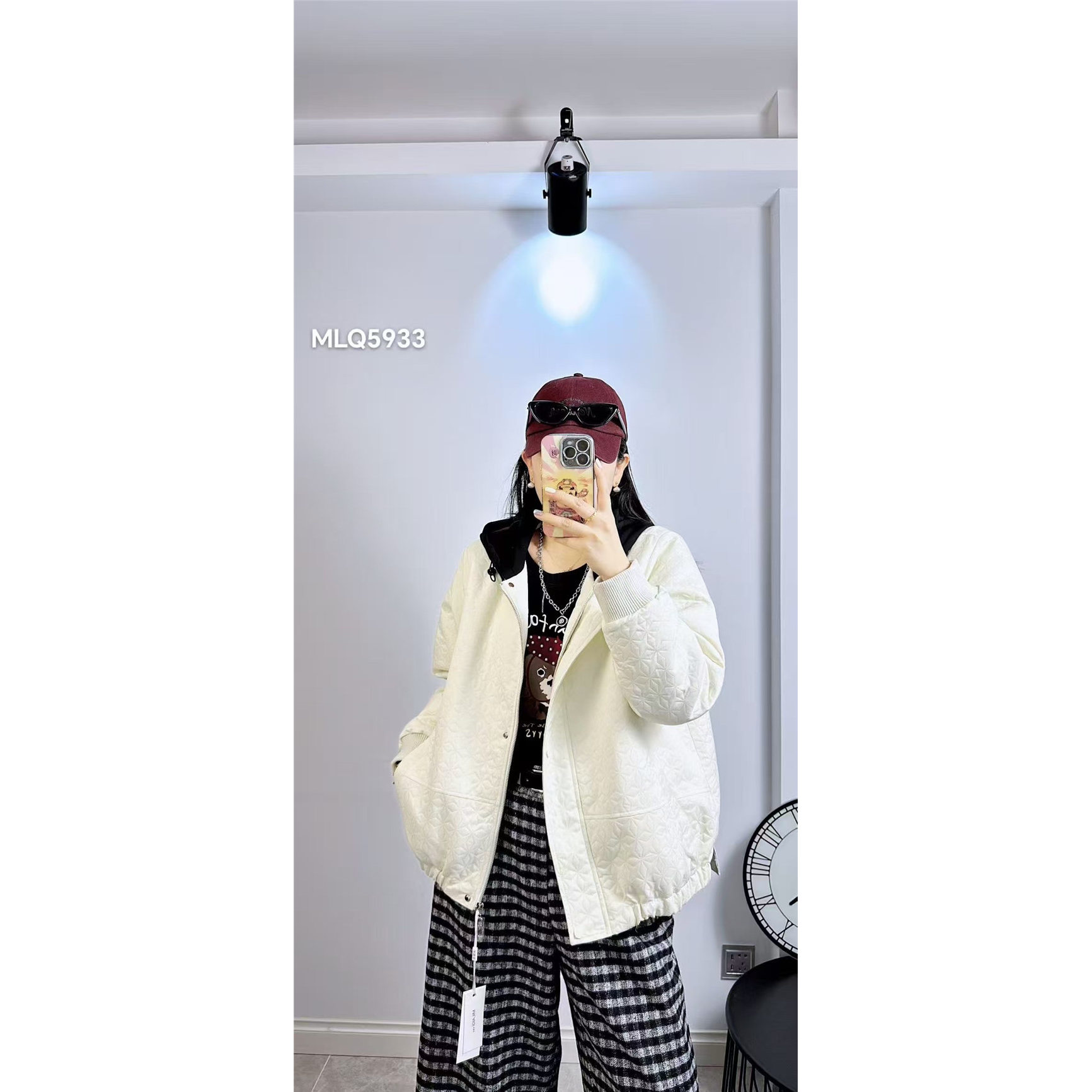 5933米莱奇2025冬新款大码女装显瘦棉服遮肉时尚棉衣百搭加棉外套