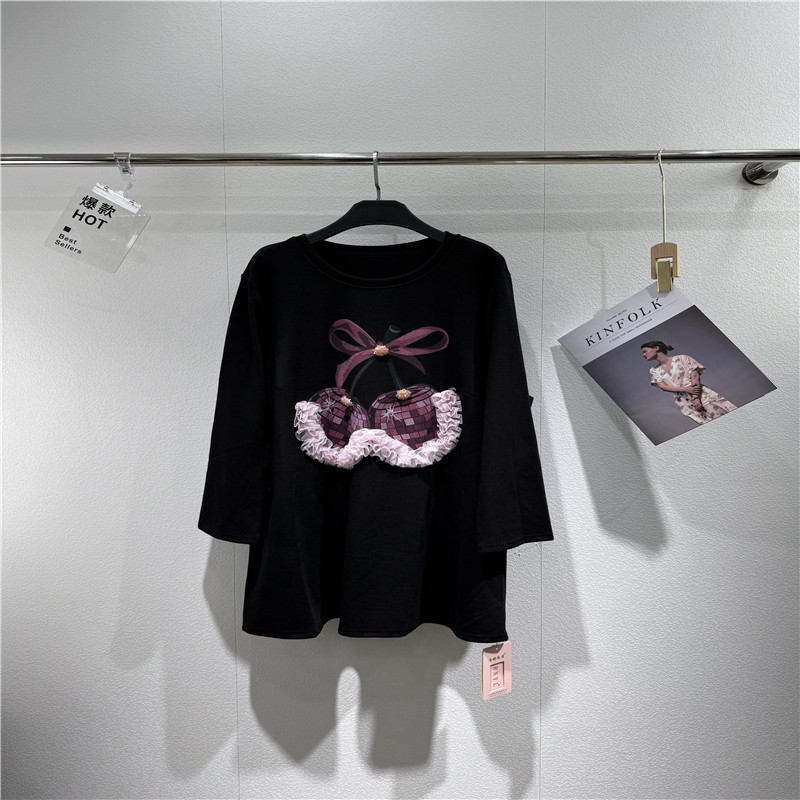 5426芮娜依莲2026秋新款大码女装显瘦上衣时尚百搭小衫中长款卫衣